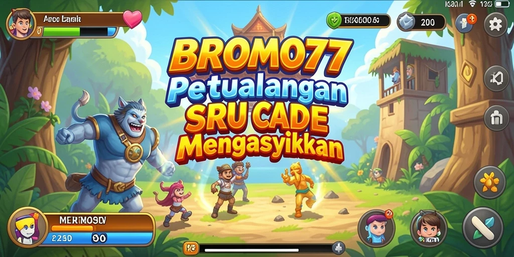 Tangkapan layar BROMO77 menunjukkan aksi gameplay yang dinamis dan menyenangkan.