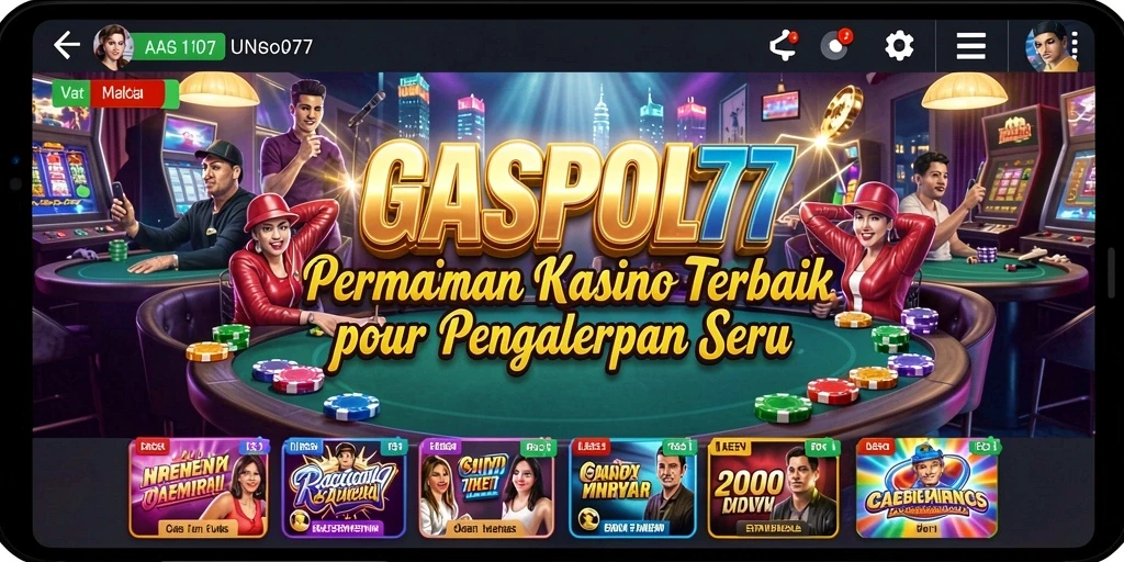 GASPOL77 menampilkan gameplay kasino yang mendebarkan dan interaktif.