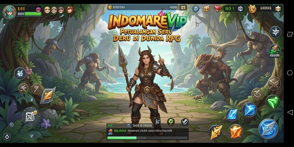 Tampilan gameplay RPG yang seru dan mendebarkan di INDOMAREVIP.