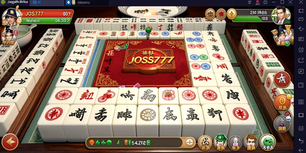 Screenshot gameplay <strong>JOSS777</strong> menampilkan pengalaman bermain <strong>Mahjong</strong> yang seru.