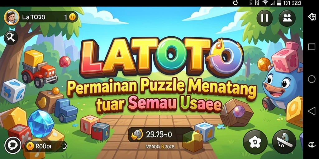 Tampilan gameplay LATOTO yang seru dan menantang dalam Puzzle.