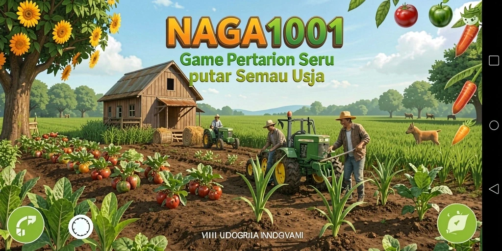 Menampilkan gameplay seru NAGA1001 saat bertani dan merawat kebun.