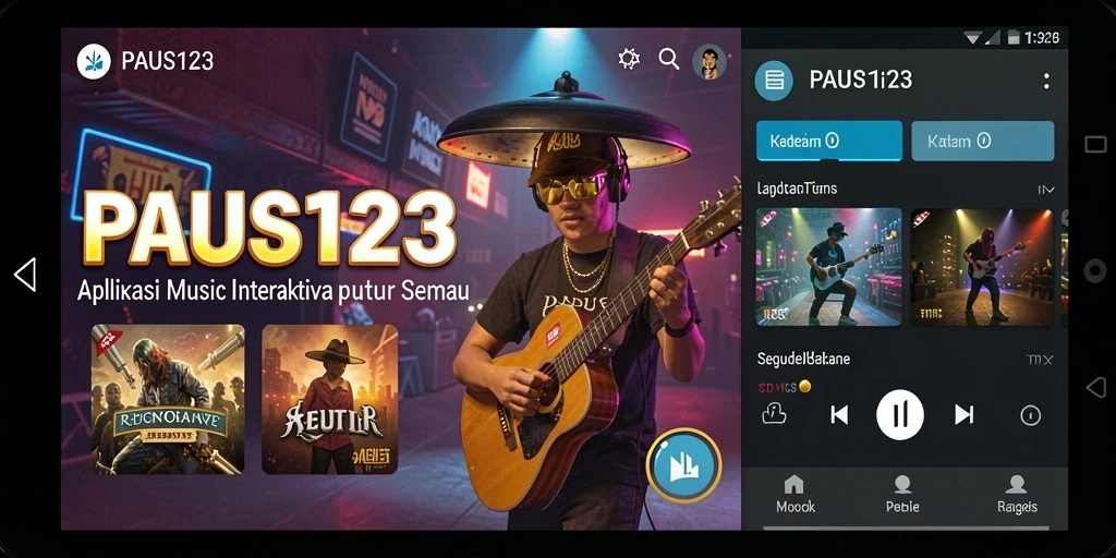 Tampilan gameplay PAUS123 yang menarik saat memainkan lagu favorit.