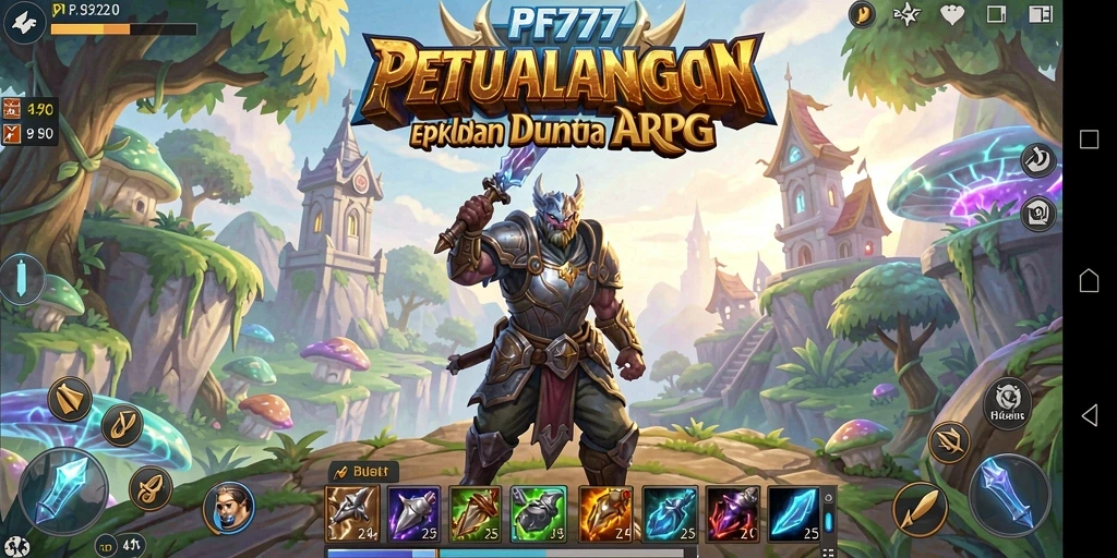 Screenshot gameplay PF777 menampilkan aksi pertarungan yang mendebarkan di dunia ARPG.