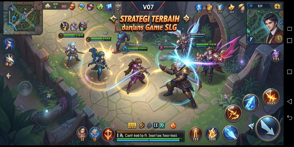 Tampilan penuh aksi dari gameplay SLG V07 yang mendebarkan.