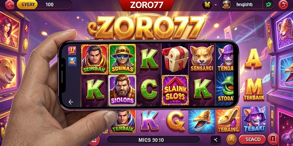 Screenshot gameplay ZORO77 yang menampilkan keseruan bermain Slot.